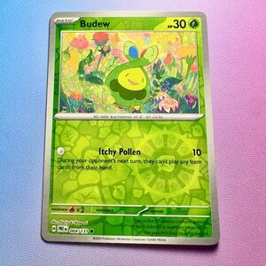 budew - reverse holo (004/131) - common — pokémon: prismatic evolutions